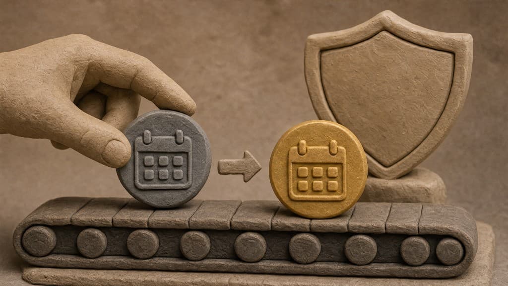 Clay illustration for The replacement guarantee, explained