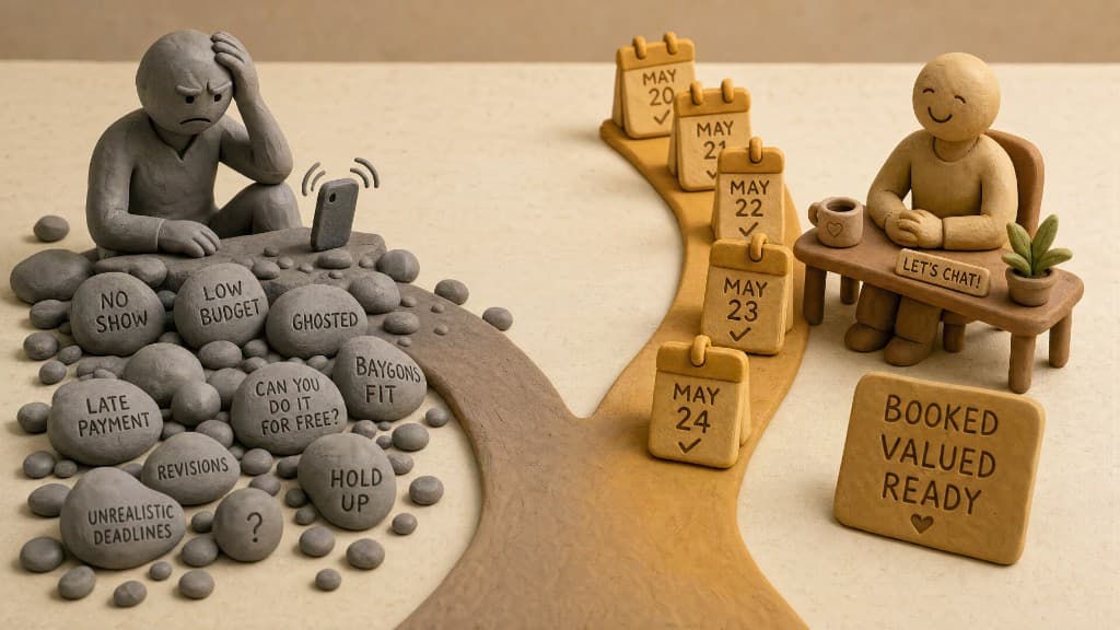 Clay illustration for Why warm appointments beat cold leads, every single time